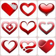 Heart Icons Set N5