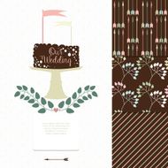 Save the Date invitation in vector