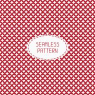 Red romantic wedding seamless pattern with hearts Wrapping paper Background N4