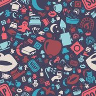 evening seamless pattern