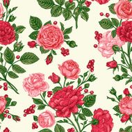 Seamless pattern wit roses N6