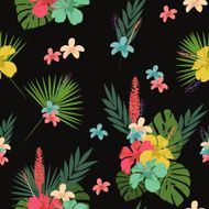 Flower pattern tablecloth background