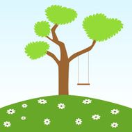 Swing and tree