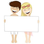 Lovely couple on the beach N3