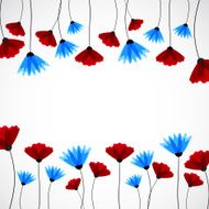 Abstract nature background Field flowers N7