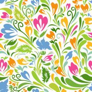 Colorful floral seamless pattern N10