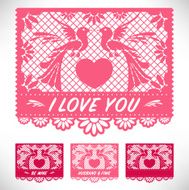 Cut Out Paper - Love Birds N3