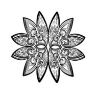 Vector Floral Abstract Ring