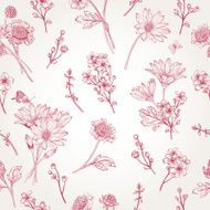 Seamless pattern with flowers N86