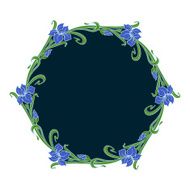Vector art nouveau ornament N5