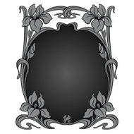 Vector art nouveau ornament N7