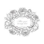 Flower background in retro style