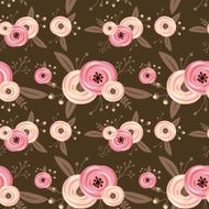 Vector seamless pattern with roses N11