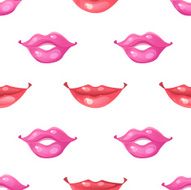 Seamless pattern of lips N2
