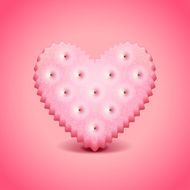 Heart-shaped cracker vector background