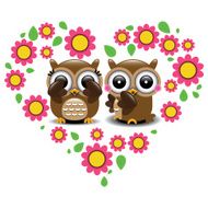 Couple of owls in love N3