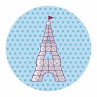Eiffel Tower theme elements vector eps N9