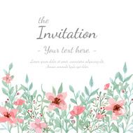 Flower Invitation card N55