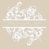 Vector lace card N14