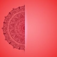 Blank template with mandala place for your text