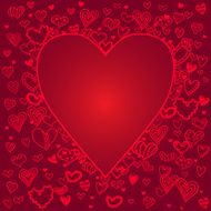 Valentines day background with hearts N4
