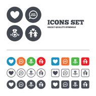 Valentine day icons I love you ring sign N14