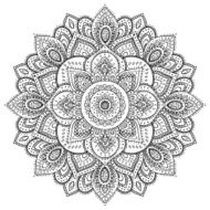 Beautiful Indian floral ornament N26