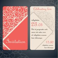 Paper decor on red