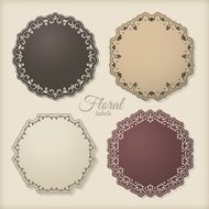 Floral Circle Frames N3