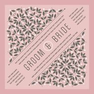 Beautiful vintage floral invitation card Vector illustration N5