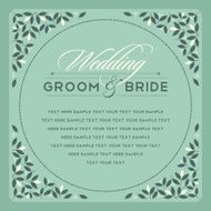 Beautiful vintage floral invitation card Vector illustration N7