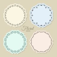 Floral Circle Frames N4
