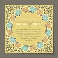 Beautiful vintage invitation cards layouts N63