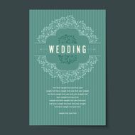 Invitation card design for wedding or announcements N2