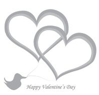 red valentine day heart background Vector illustration N8