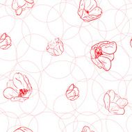 Pattern with tulips N2