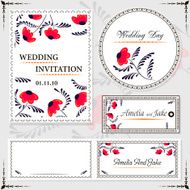 Wedding invitation cards and tag wedding set N2