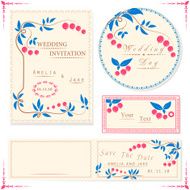 Wedding invitation cards and tag wedding set N3