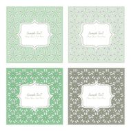 Floral pattern square backgrounds