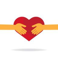 heart and hand illustration