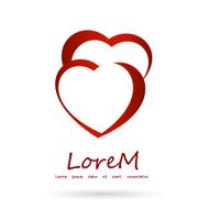 hearts vector logo icon