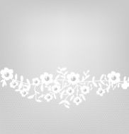 lace border on gray background N3