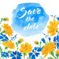 Watercolor Flowers N121