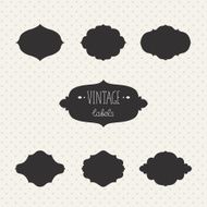 Vector collection vintage labels