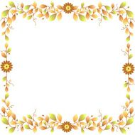 Autumn foliage frame