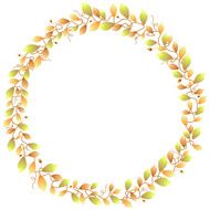 Autumn foliage frame N2