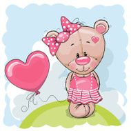 Teddy with balloons N2