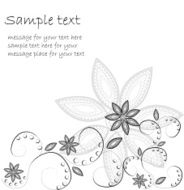 Floral card N36