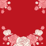 Invitation card with peonies N2