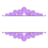 Lilac flowers border N2